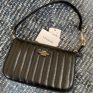 COACH BLACK QUILTED HANDBAG NEW